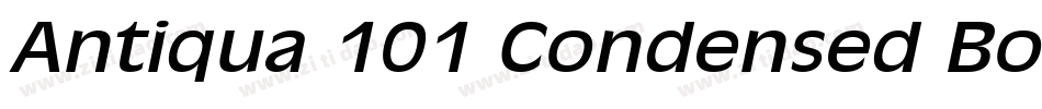 Antiqua 101 Condensed BoldItalic字体转换